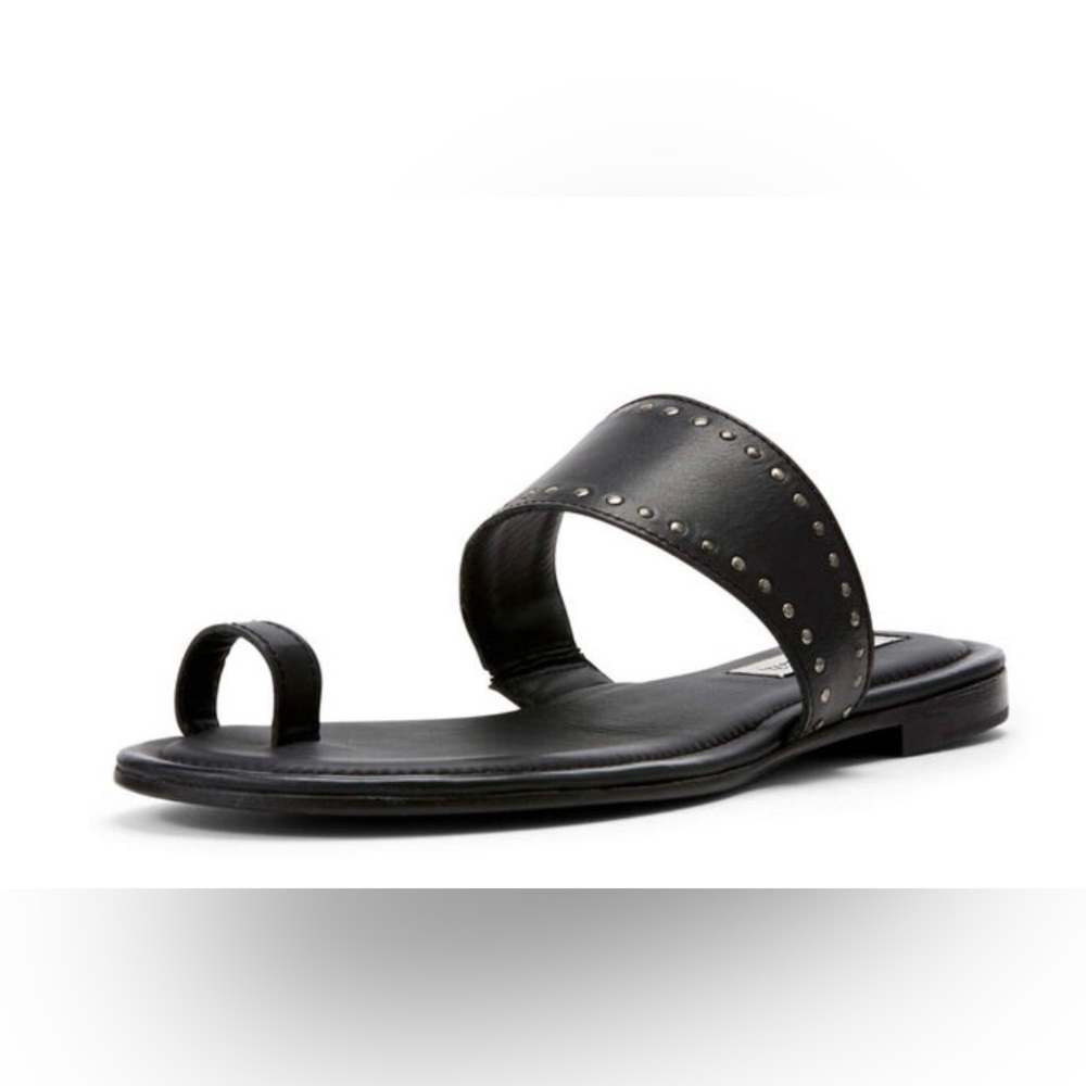 Ariat Two24 Gipsy Black Studded Leather Toe-Ring Slide Sandal Size 8 & Dust Bag